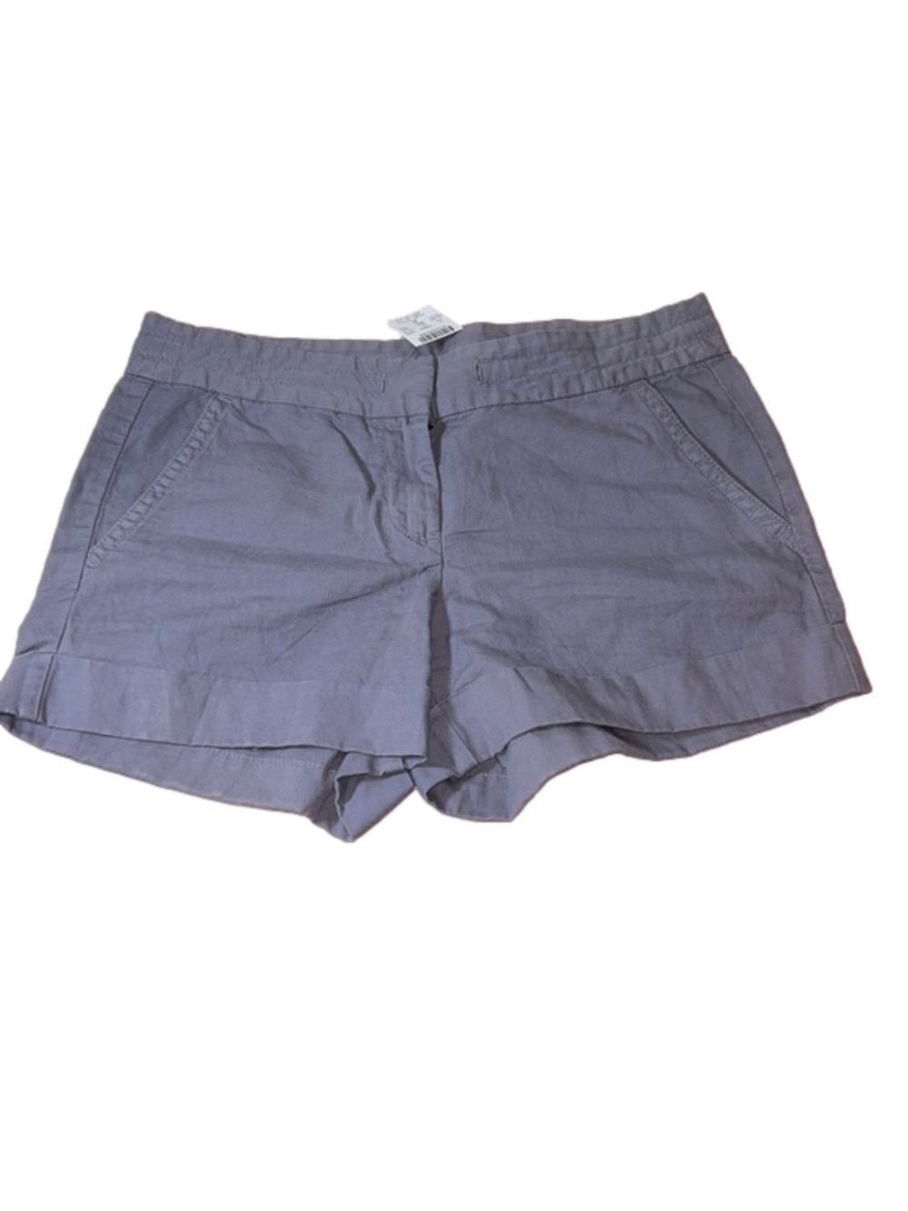 J. CREW FACTORY Heather Purple/Gray Linen Shorts Size 4